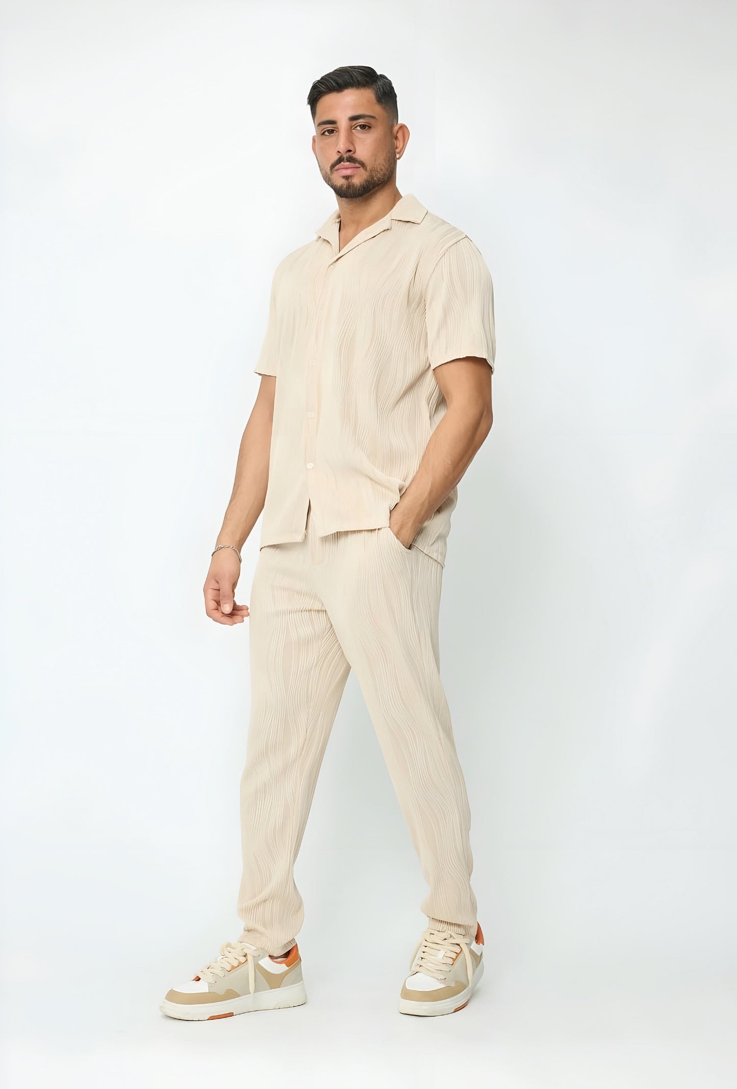 Pleated Cream Set