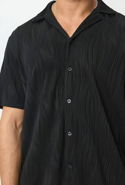 Pleated Set Black