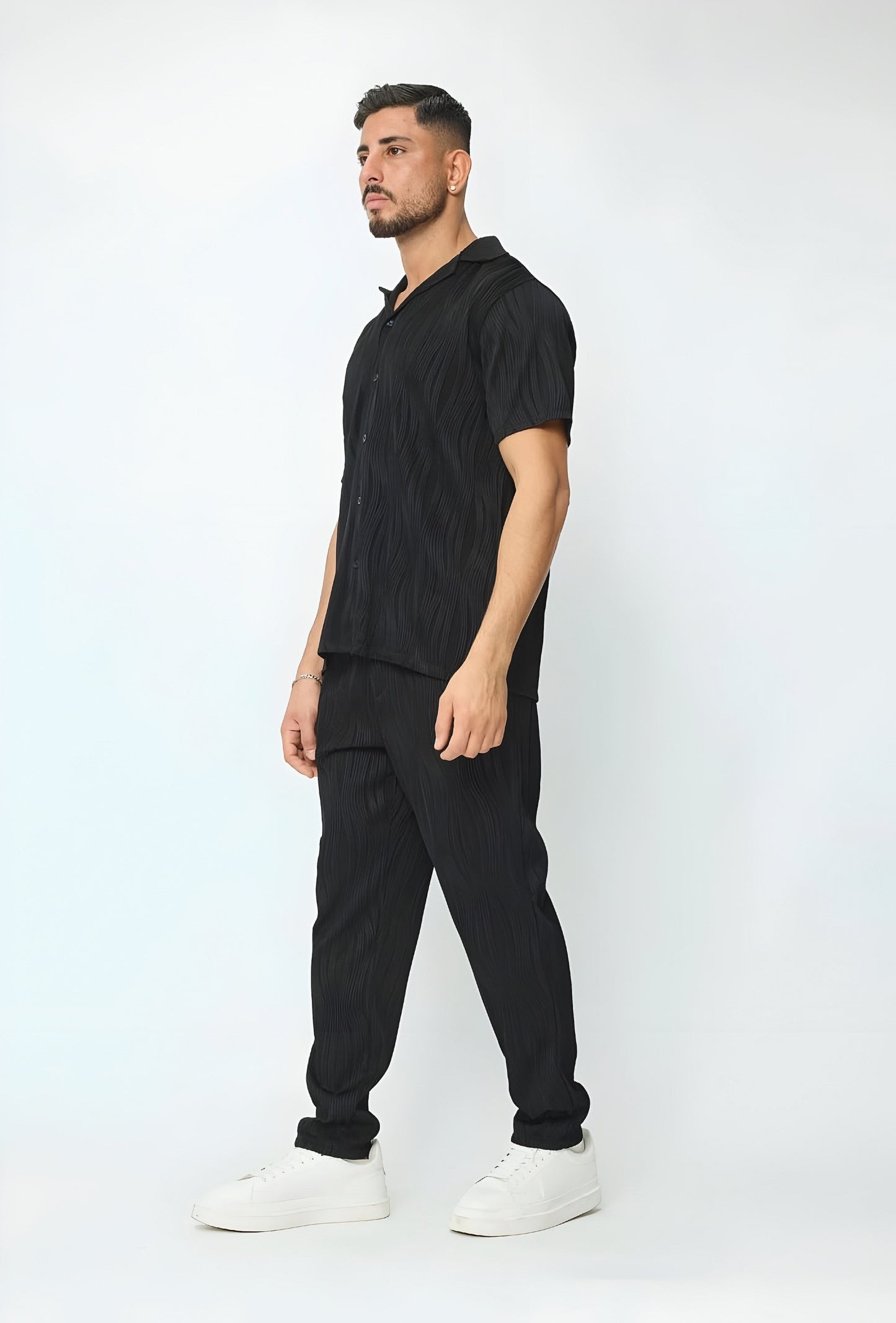 Pleated Set Black