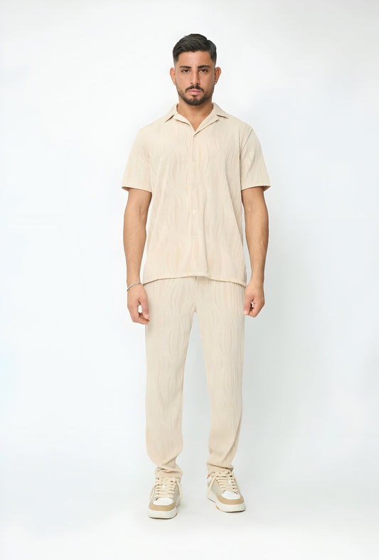 Pleated Cream Set